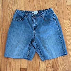 Vintage LA Blues Jean Shorts~Homemade~See Measurements